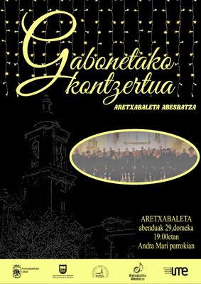 CONCIERTO DE NAVIDADES DEL CORO DE ARETXABALETA