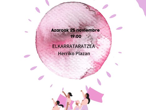 Azaroaren 25erako adierazpen instituzionala  “Emakumeen Aurkako Indarkeria Ezabatzeko Nazioarteko Eguna”